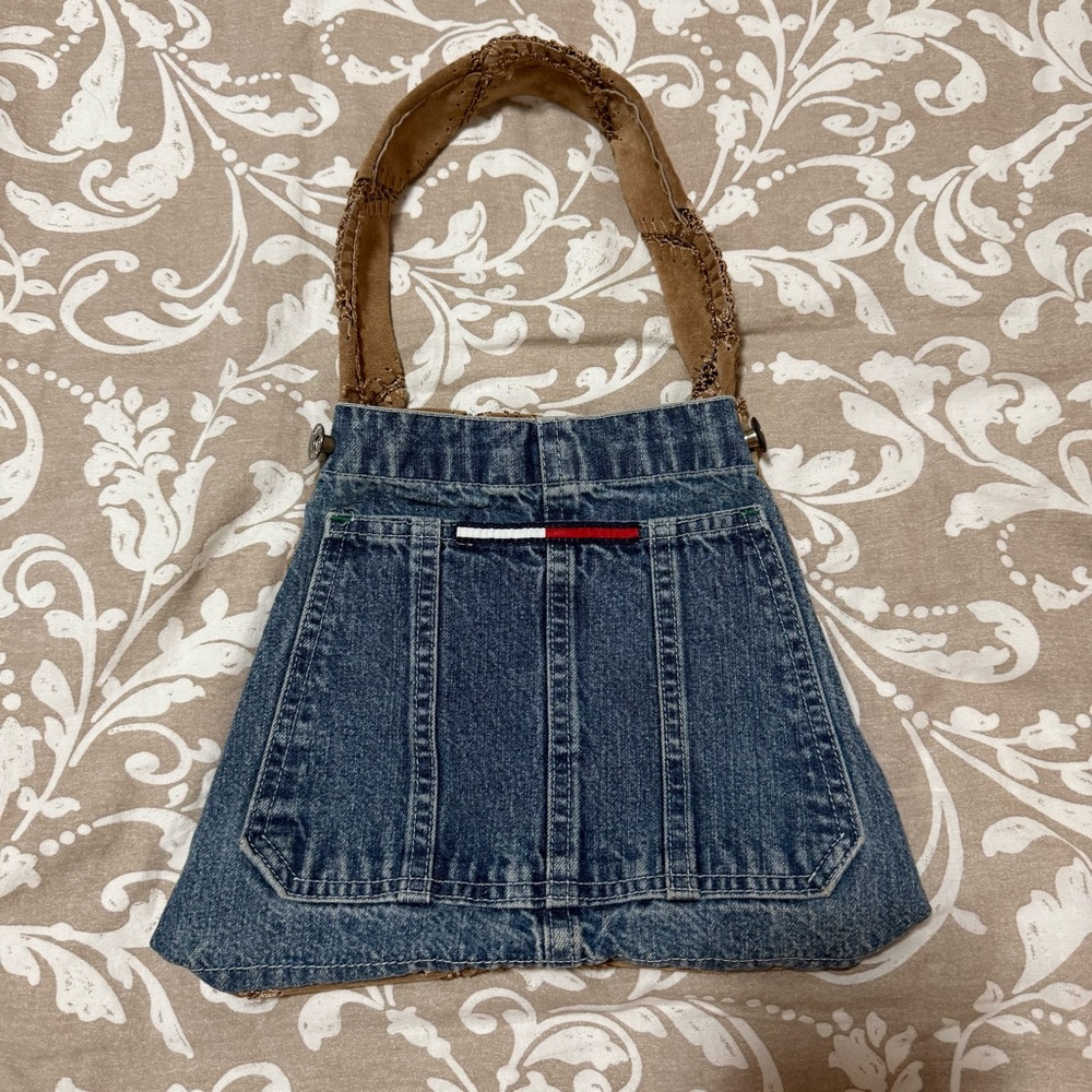 Vintage Small Handmade Tommy Hilfiger Denim Bag